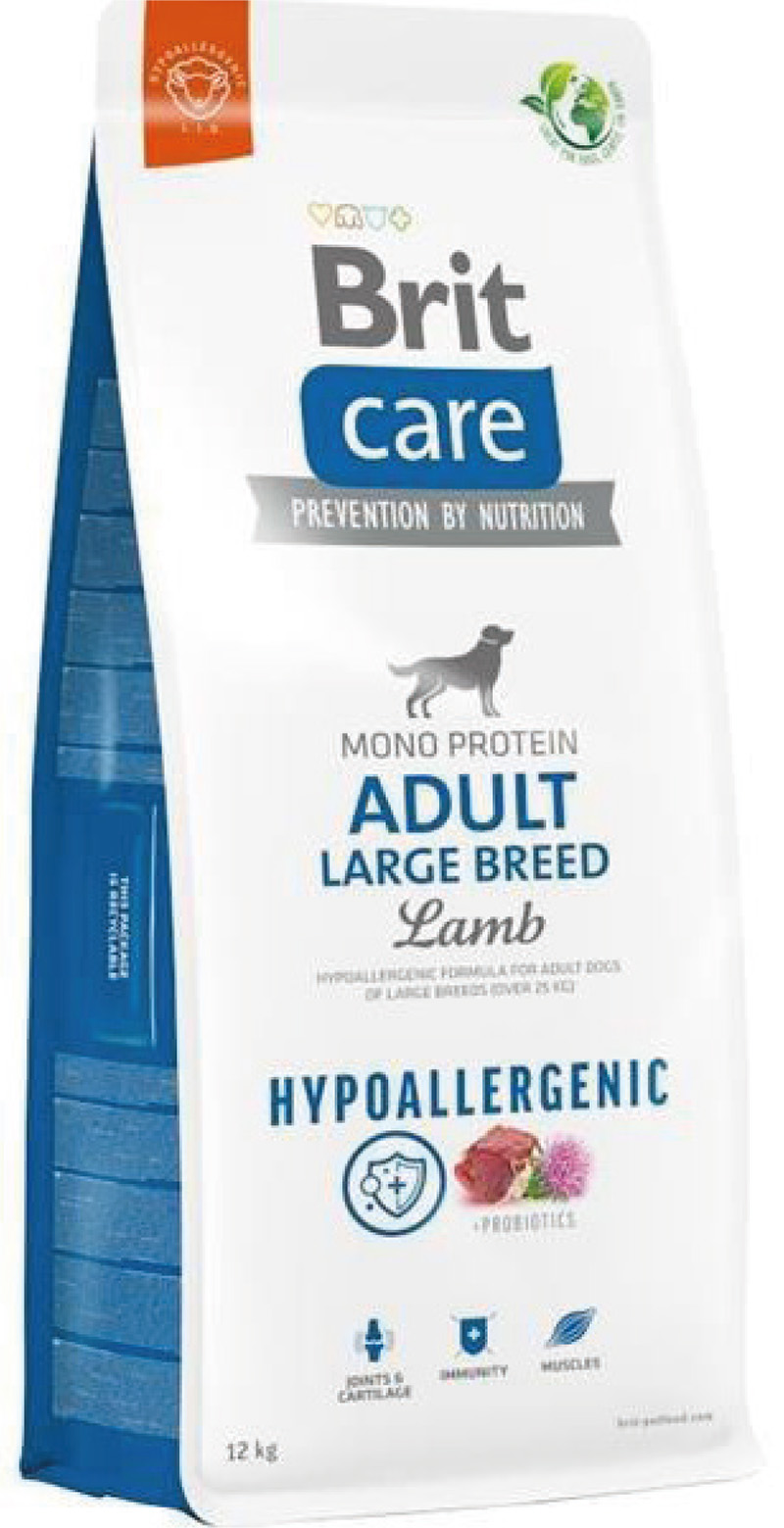 BRIT CARE DOG HYPOALLERGENIC ADULT LARGE BREED LAMB 12 kg