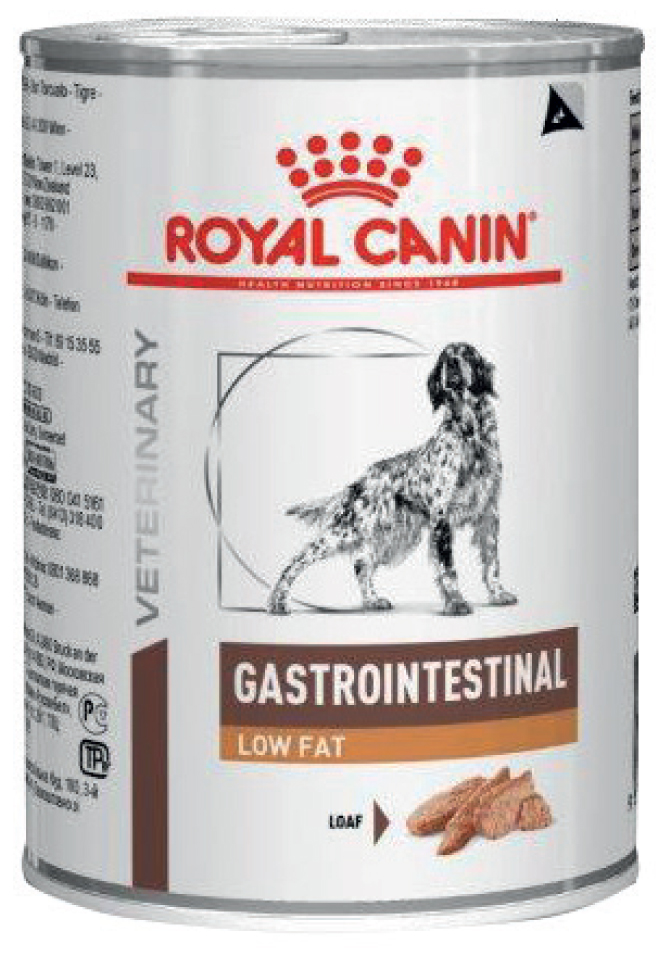 ROYAL CANIN VHN Dog Gastrointestinal Low Fat konzerva 410 g
