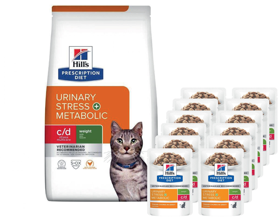 HILLS PD Feline c/d Urinary Stress + Metabolic 8 kg HILLS PD Feline c/d Urinary Stress + Metabolic 8 kg