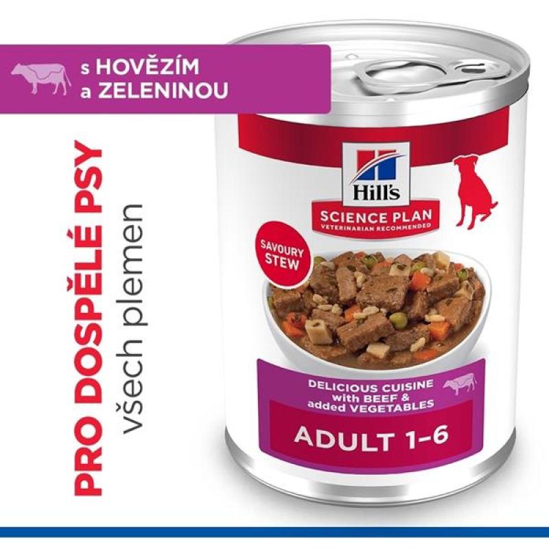 Hill's SP Canine konz. Adult - beef + vegetable 363g