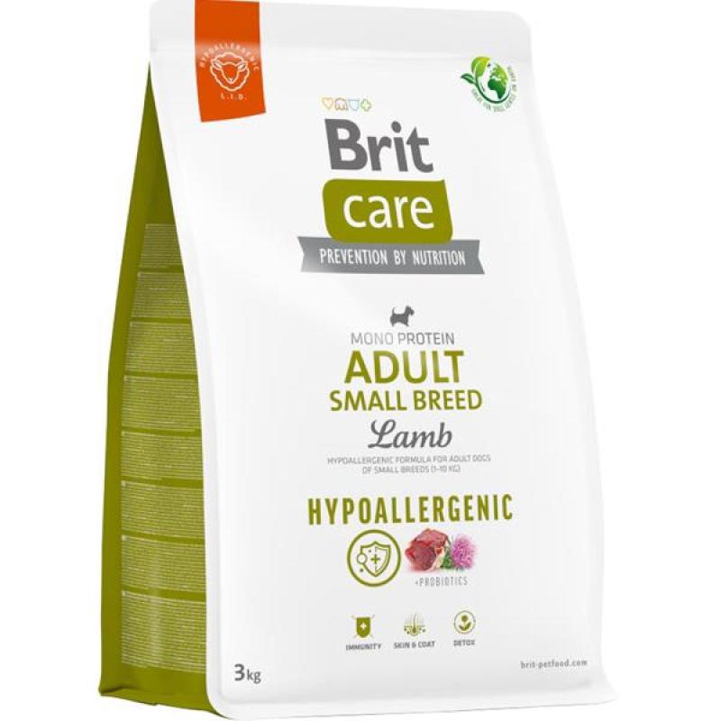 Brit Care Dog Hypoallergenic Adult Small Breed Lamb+Rice 3kg