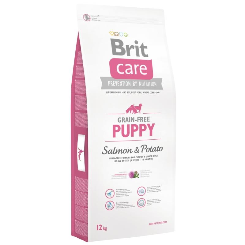 Brit Care Dog Grain-free Puppy Salmon+Potato 12kg