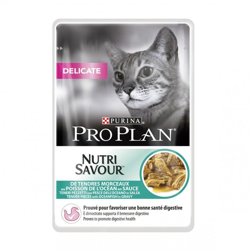 Pro Plan cat kapsa Delicate mořské ryby 85g