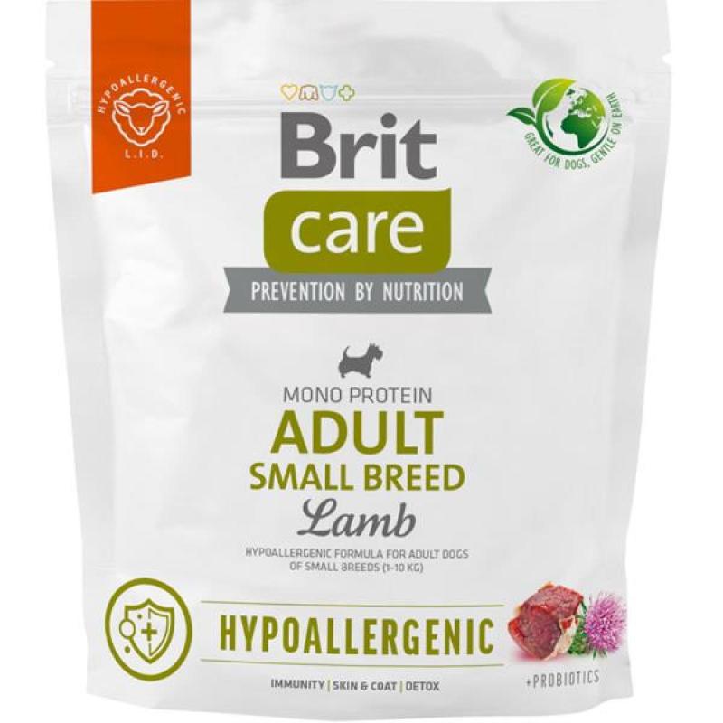 Brit Care Dog Hypoallergenic Adult Small Breed Lamb+rice 1kg