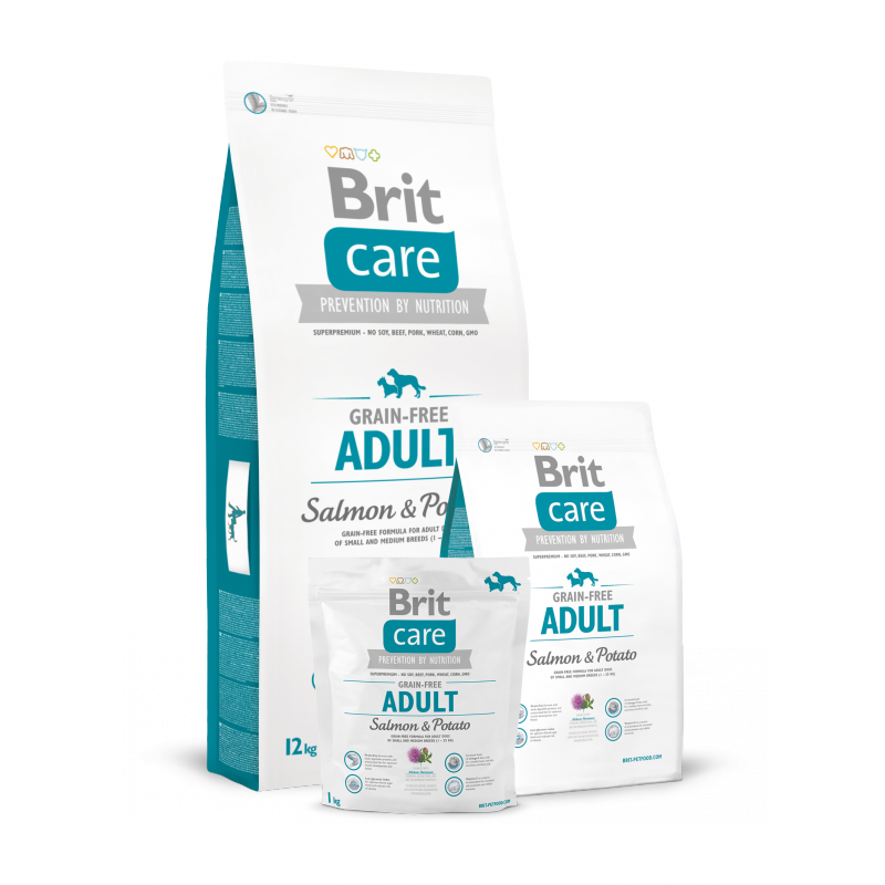 Brit Care Dog Grain-free Adult Salmon+Potato  1kg