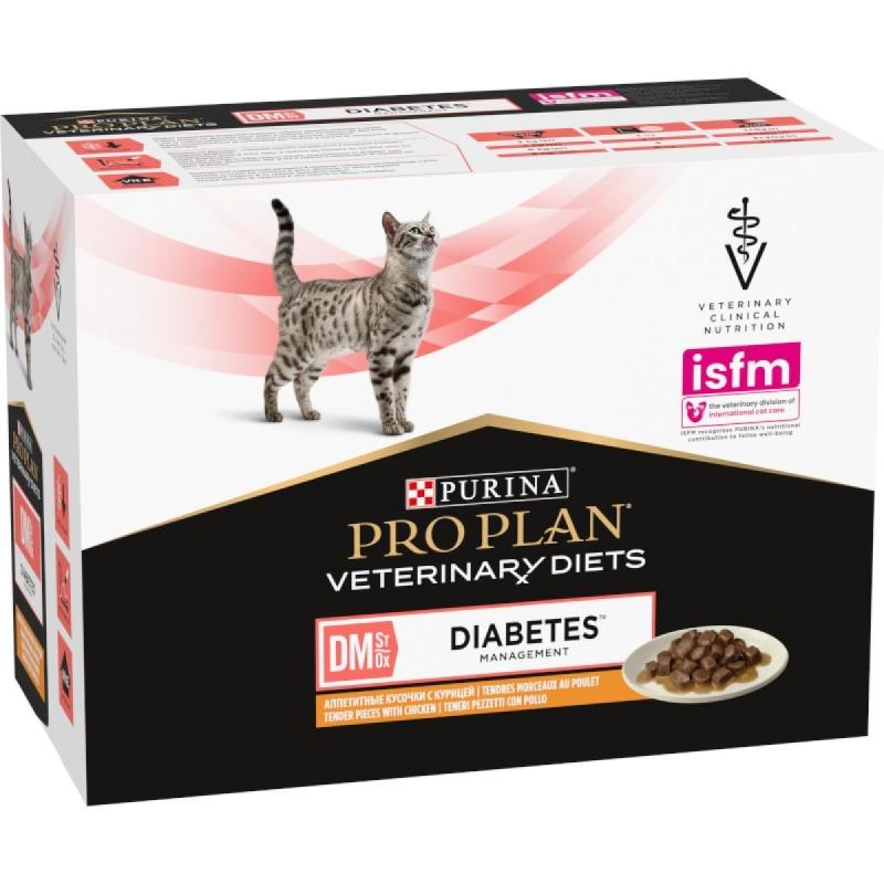 Purina PPVD Feline - DM Diabetes Manag.Chicken kapsička 10x85 g