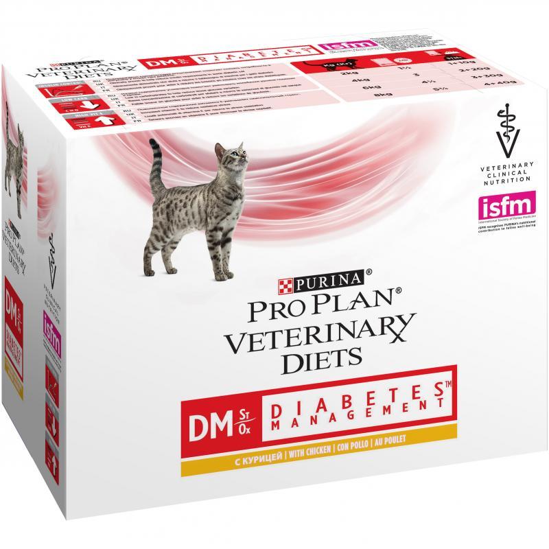 Purina PPVD Feline - DM Diabetes Manag.Chicken kapsička 10x85 g