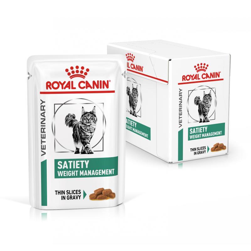 RC VHN Cat Satiety Weight Management Pouch kaps. 12x85g