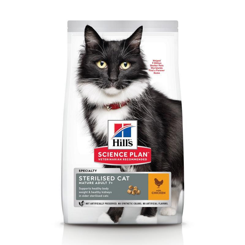 Hill's SP Feline Adult Mature 7+ Sterilised 3 kg new 604134