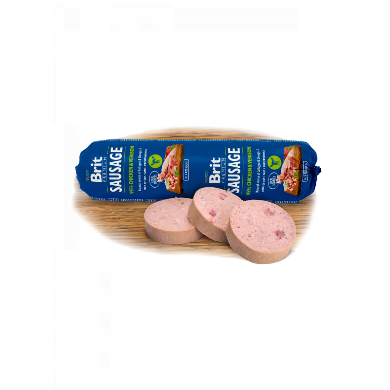 Brit Sausage Chicken & Venison 800g New