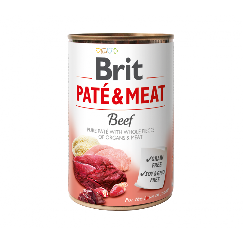 BRIT Care Dog konz. Paté & Meat Beef 400g