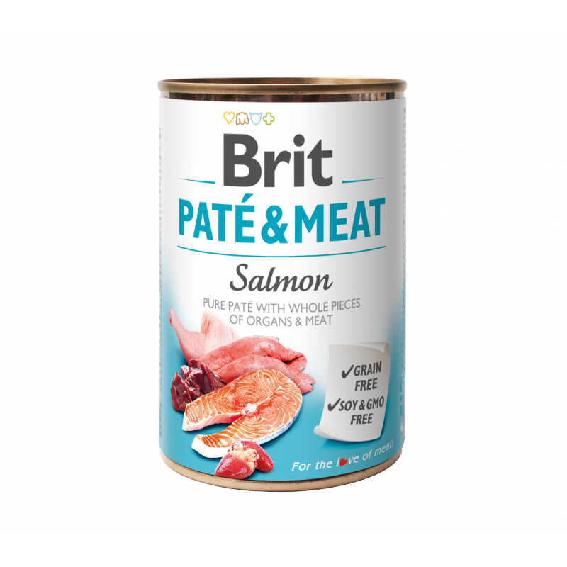 BRIT Care Dog konz. Paté & Meat Salmon 400g