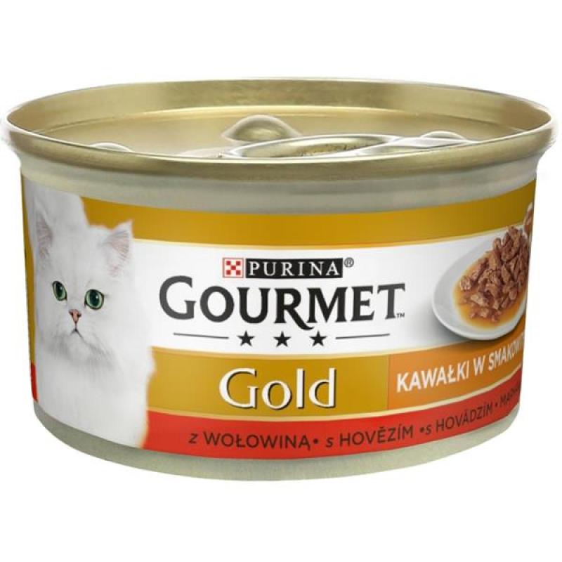 Gourmet Gold Sauce Delight s hovězím v omáčce 85g