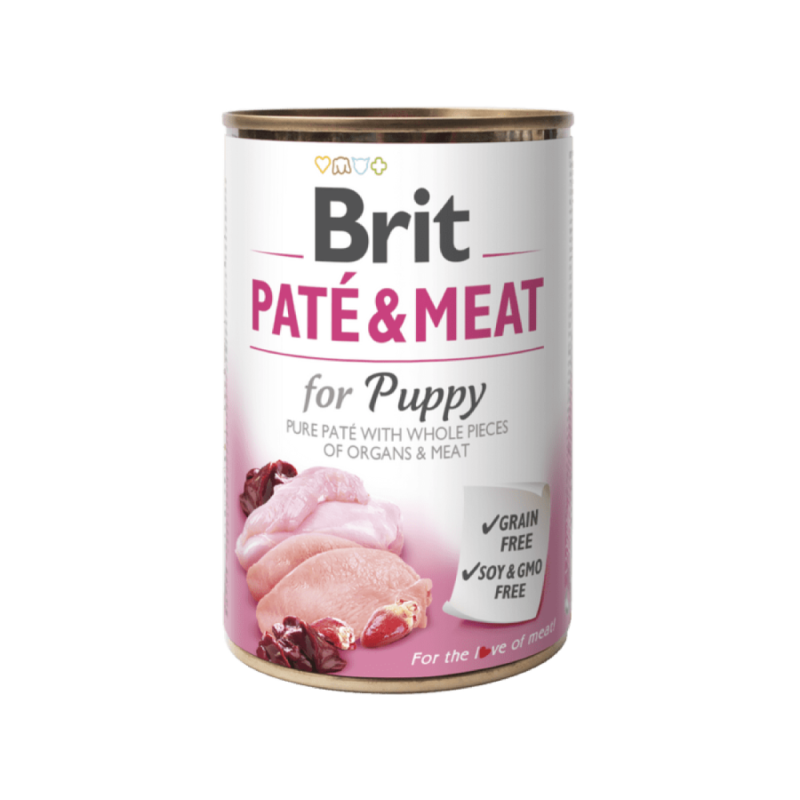BRIT Care Dog konz. Paté &amp; Meat Puppy 400g