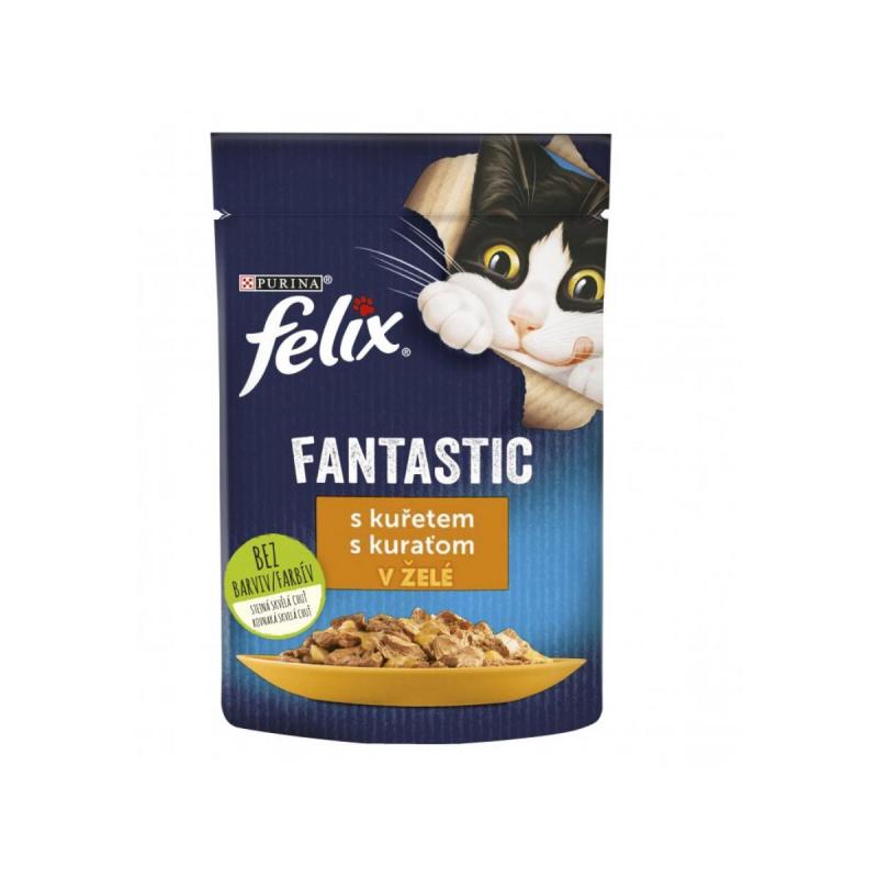 FELIX Fantastic kapsička 85g s kuřetem v želé (bal26ks)