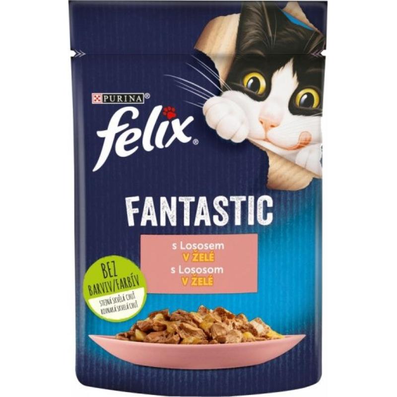 FELIX Fantastic kapsička 85g s lososem v želé (bal26ks)