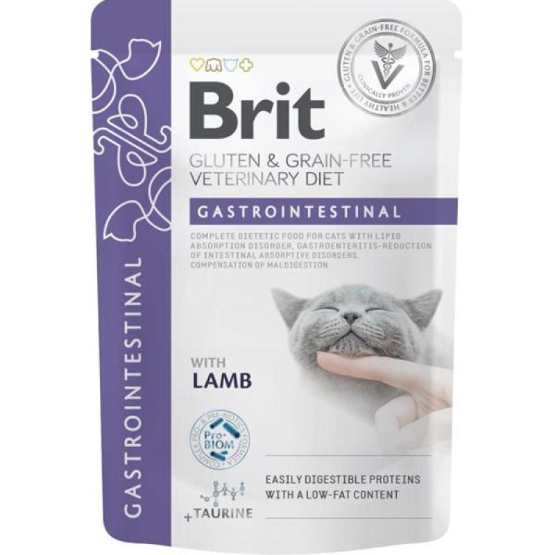 Brit VD Cat Pouch fillets in gravy Gastrointestinal 12x85g