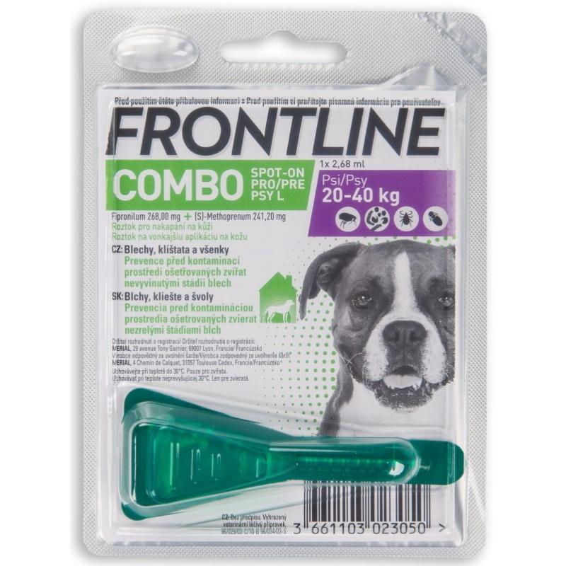 exp!!!Frontline Combo dog L 20-40kg 1x2,68ml exp.8/25