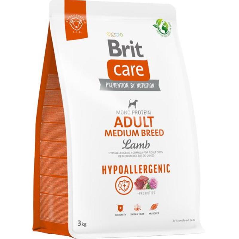 Brit Care Dog Hypoallergenic Adult Medium Breed Lamb 3kg