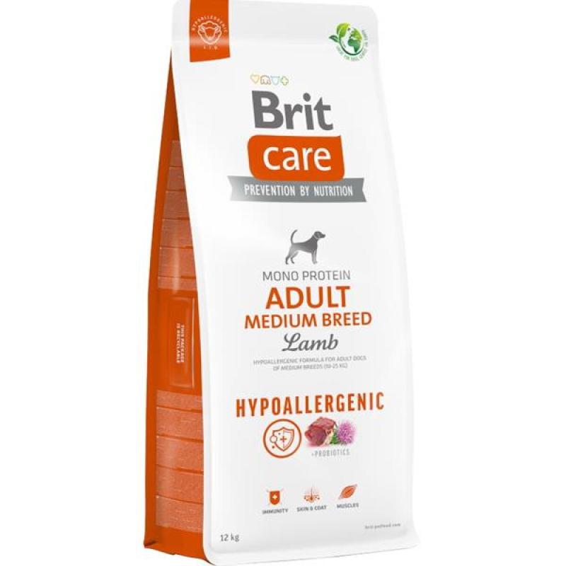 Brit Care Dog Hypoallergenic Adult Medium Breed Lamb 12kg