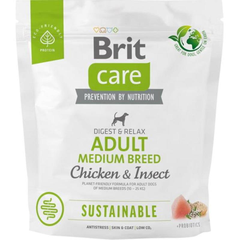 Brit Care Dog Sustainable Adult Medium Breed 1kg