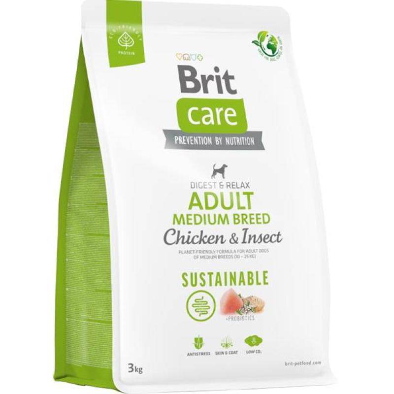 Brit Care Dog Sustainable Adult Medium Breed 3kg