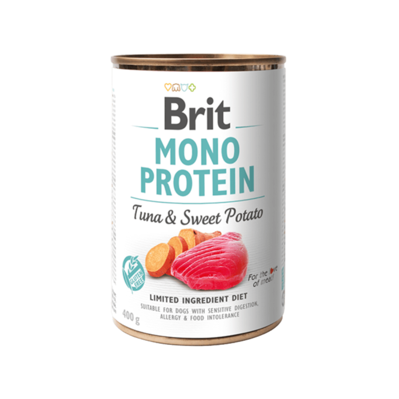 BRIT Care Dog konz. Mono Protein Tuna&amp;Sweet Potato 400g