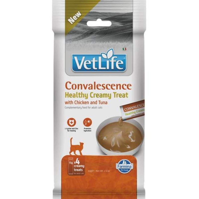 Vet Life Feline Creamy Treat pamlsek Convalescence Chicken &amp; Tuna Adult 60 g