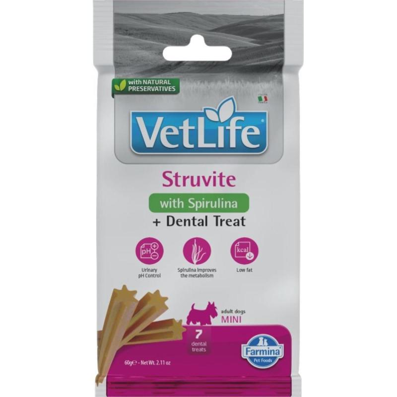 Vet Life Dog Dental Treat Struvite Adult Mini 60 g
