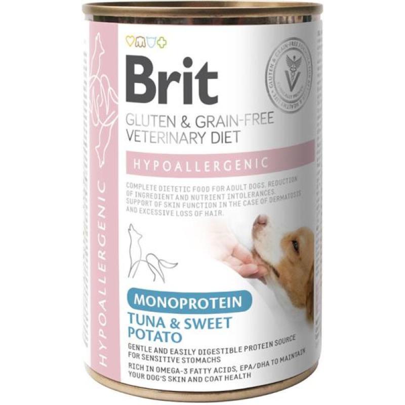 Brit VD Dog konz. Hypoallergenic Monoprotein Tuna 400g