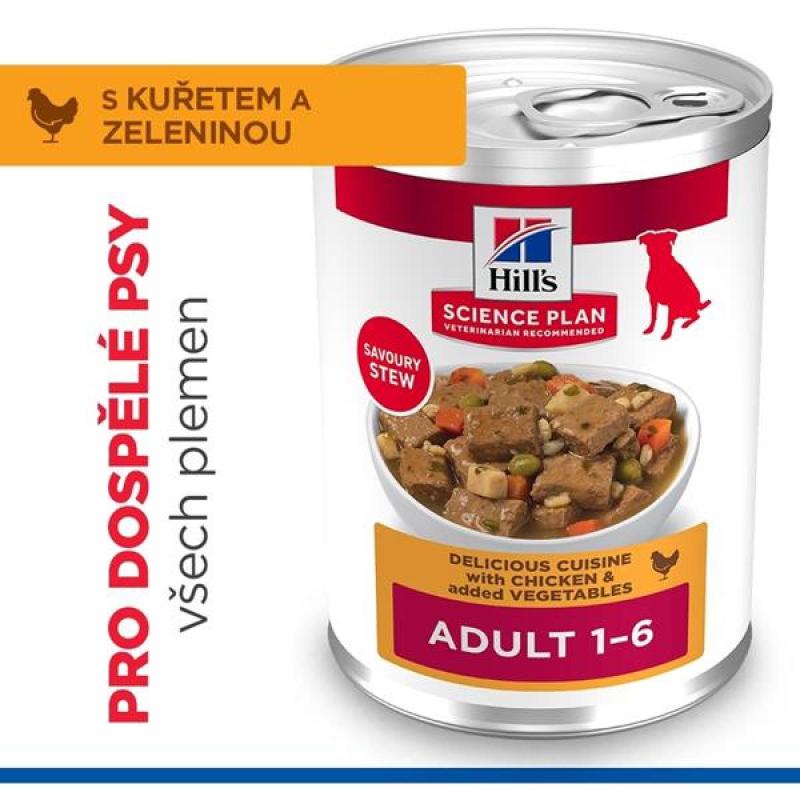 Hill's SP Canine konz. Adult - Chicken+ vegetable 363g