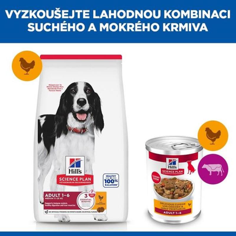 Hill's SP Canine konz. Adult - Chicken+ vegetable 363g