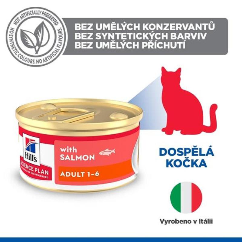 Hill's SP Feline Adult Mousse pěna losos 85 g