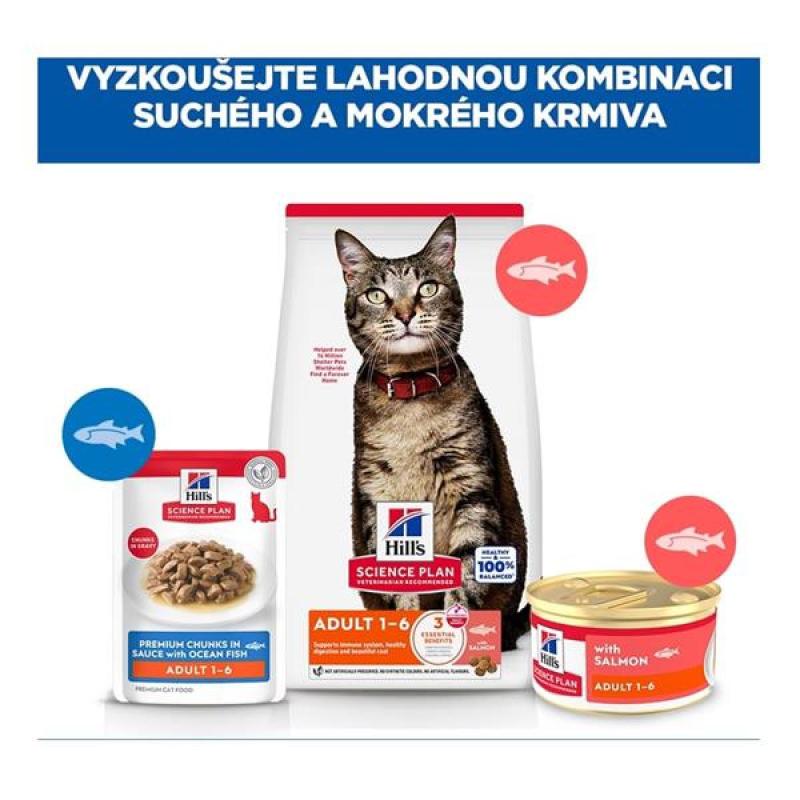 Hill's SP Feline Adult Mousse pěna losos 85 g