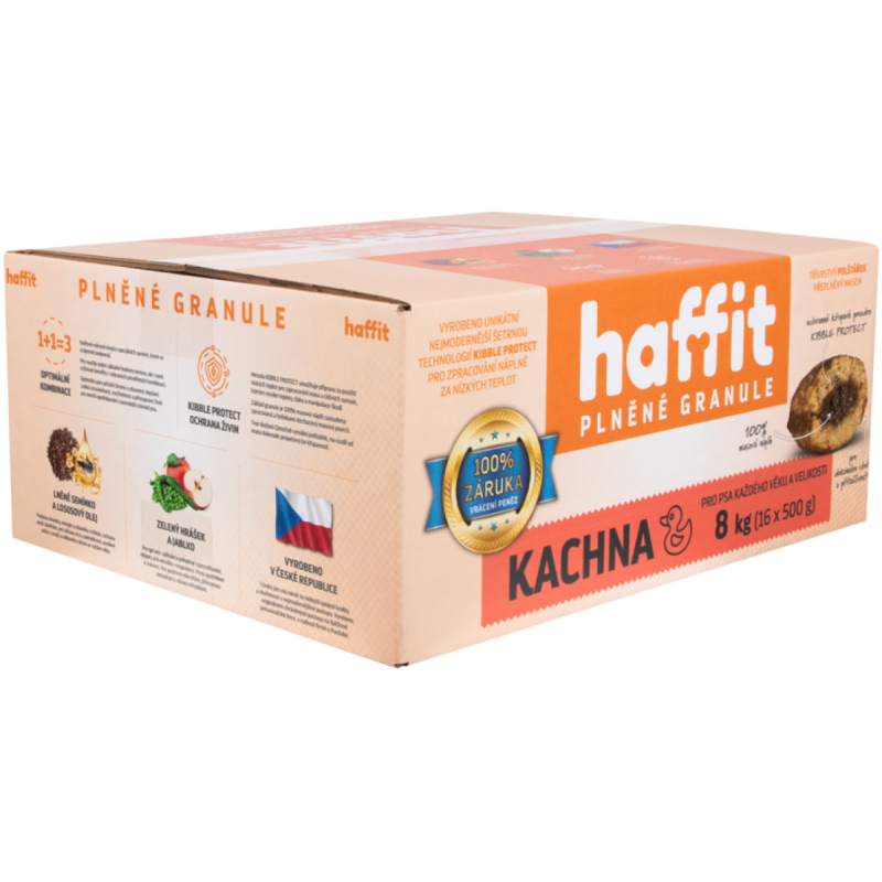 Granule plněné HAFFIT - kachna 3kg