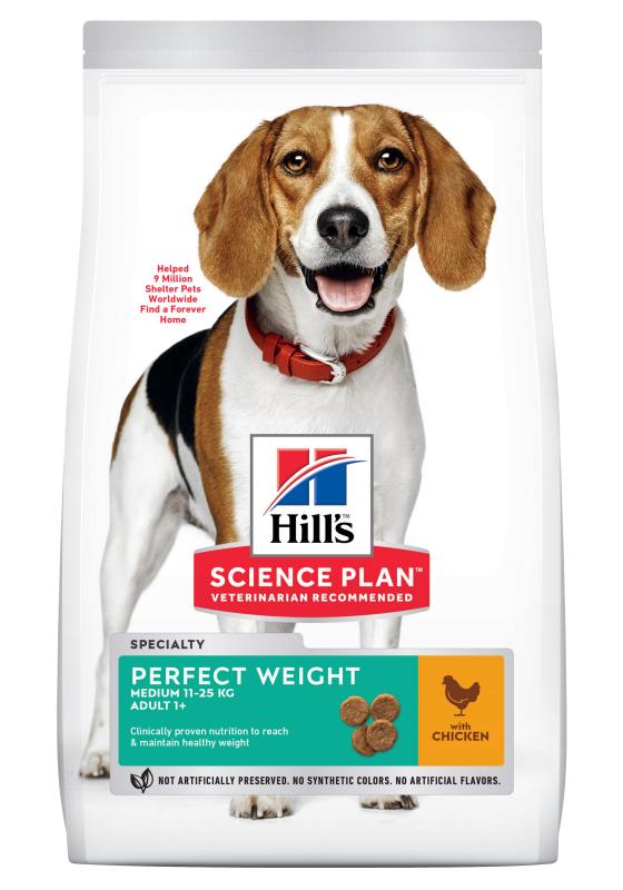 Hill's SP Canine Adult Perfect Weight Medium 12 kg new 604297