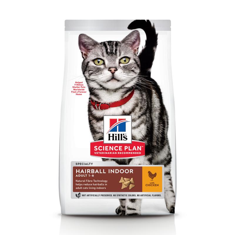 Hill's SP Feline Adult Hairball care for Indoor cat 10 kg new 604184
