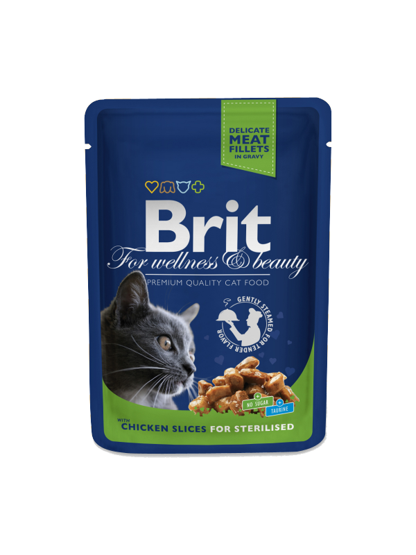 Brit Premium cat kapsa Chicken for Sterilised 100g