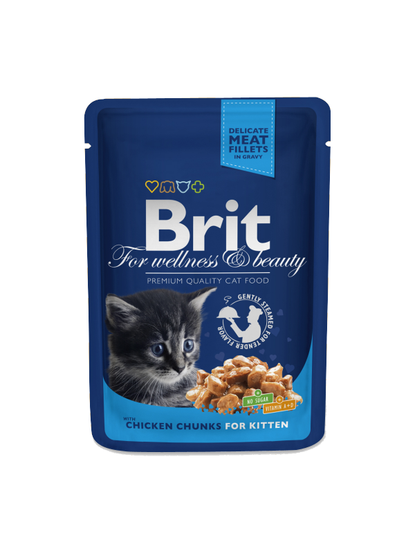 Brit Premium cat kapsa Chicken for Kitten 100g