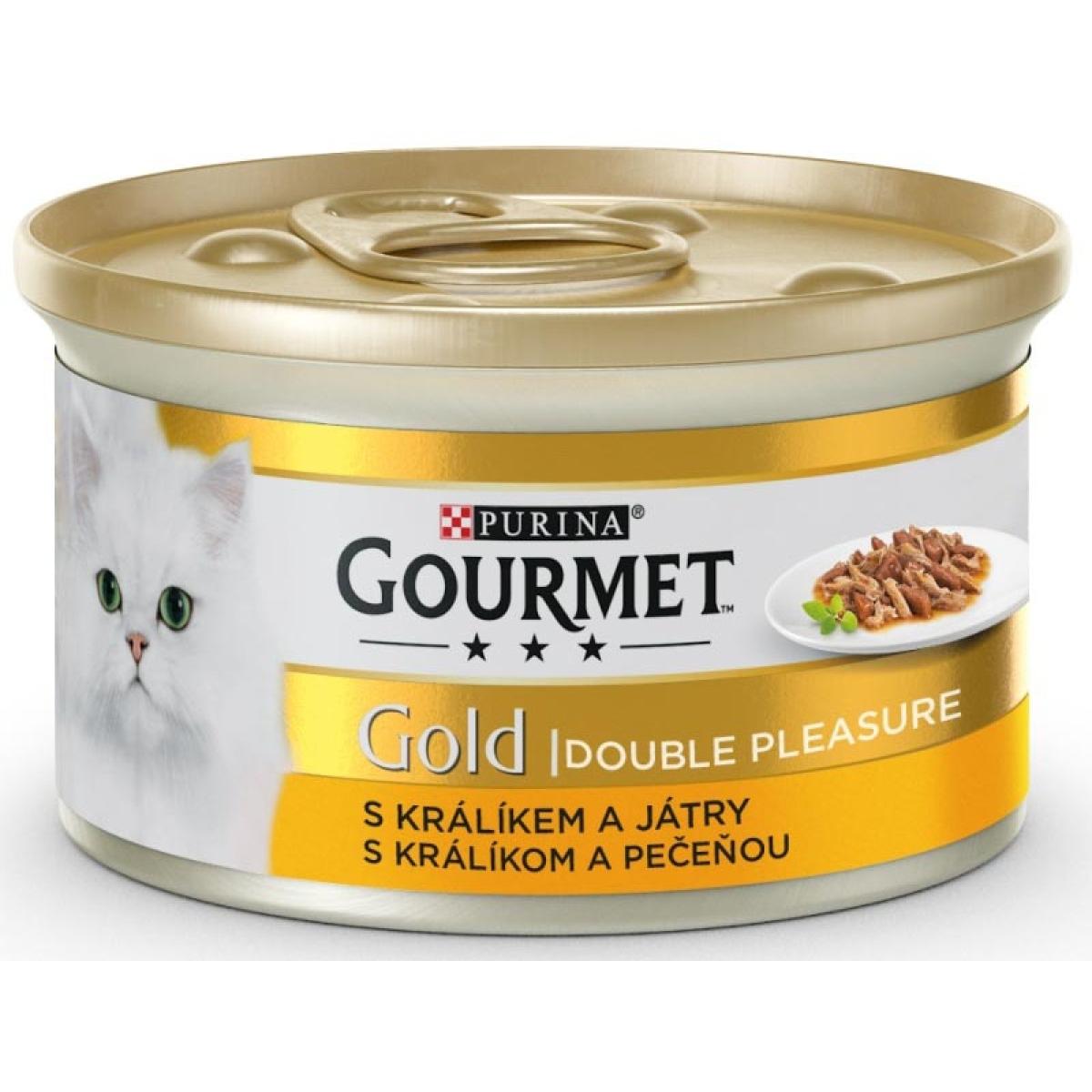 Gourmet Gold s králíkem a játry 85g