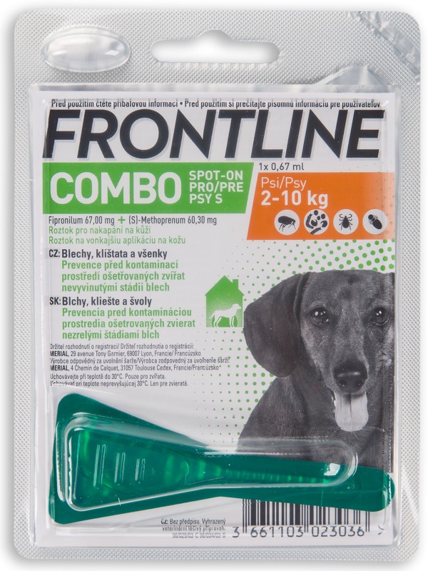 Frontline Combo dog S 2-10kg 1x0,67ml