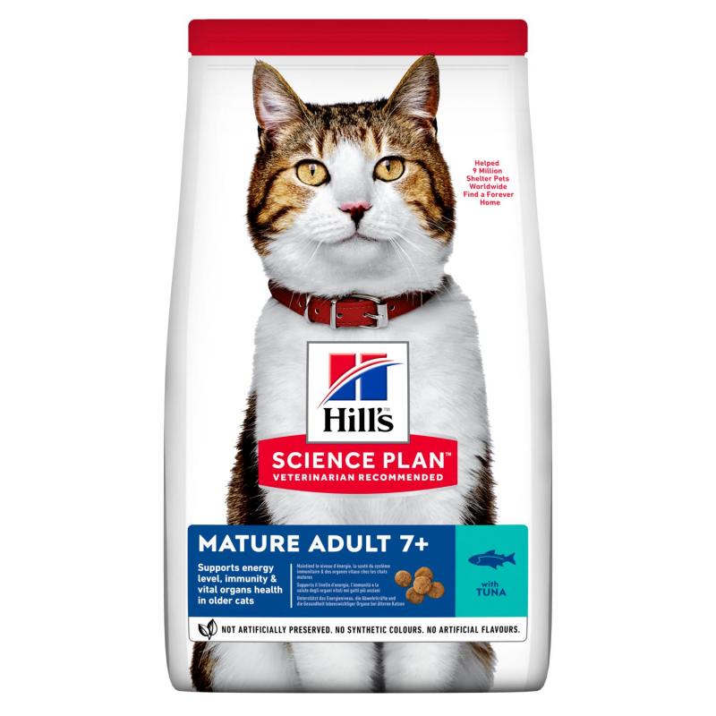 Hill's SP Feline Adult Mature 7+ Tuna 10 kg new 604179
