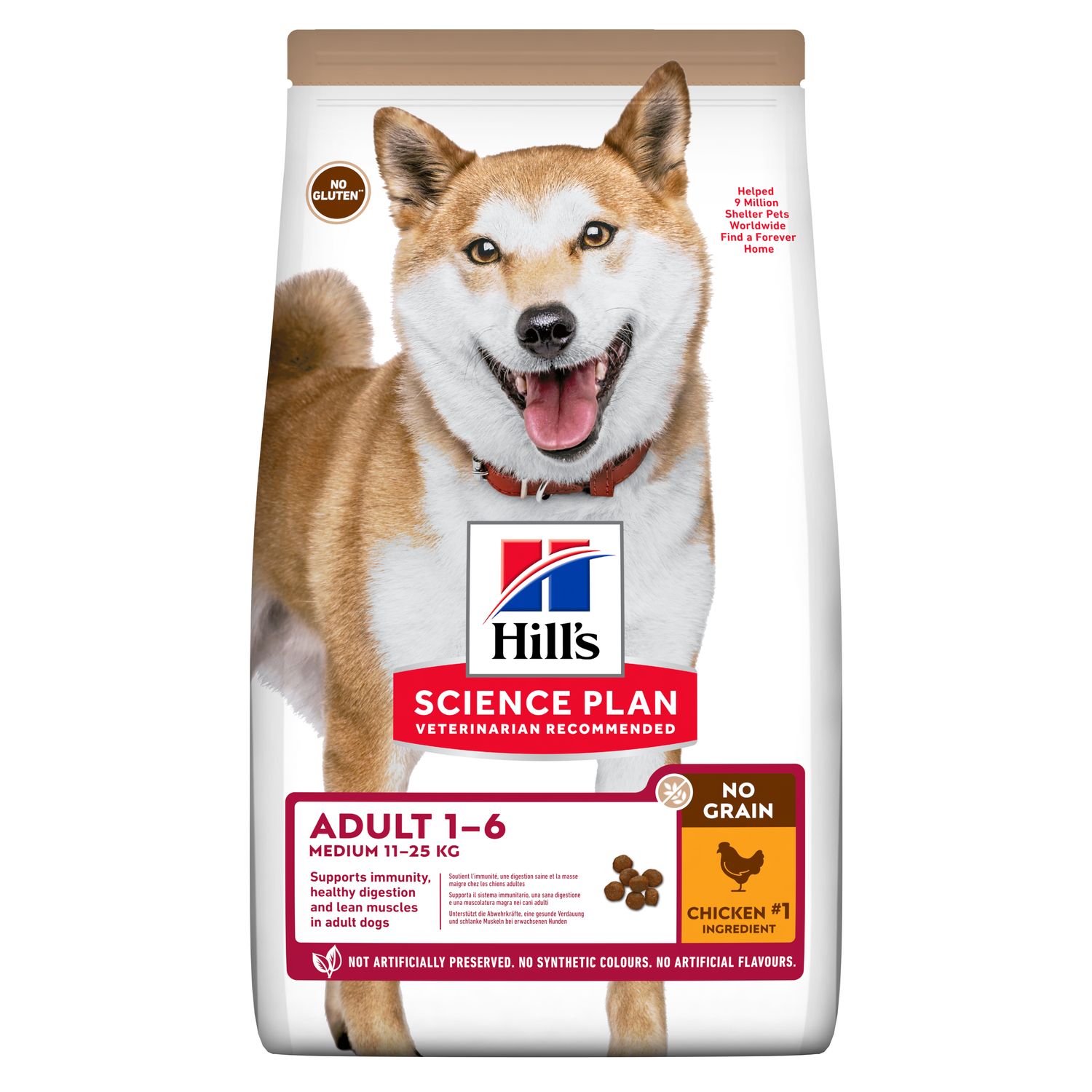 Hill's SP Canine Adult Medium No Grain Chicken 14 kg 605376