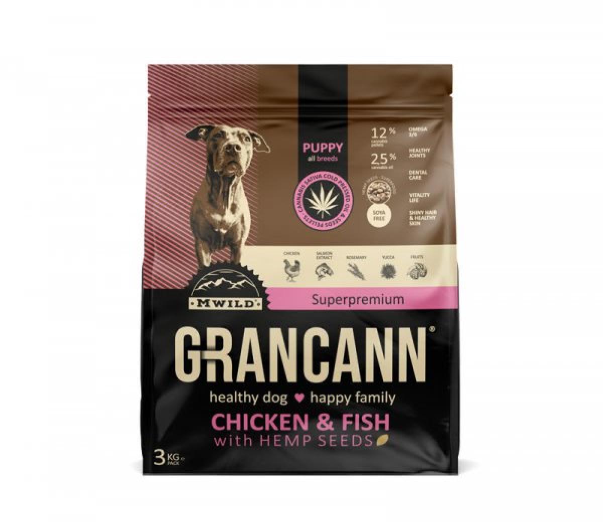 GRANCANN Puppy All Breeds Chicken+Fish 3kg