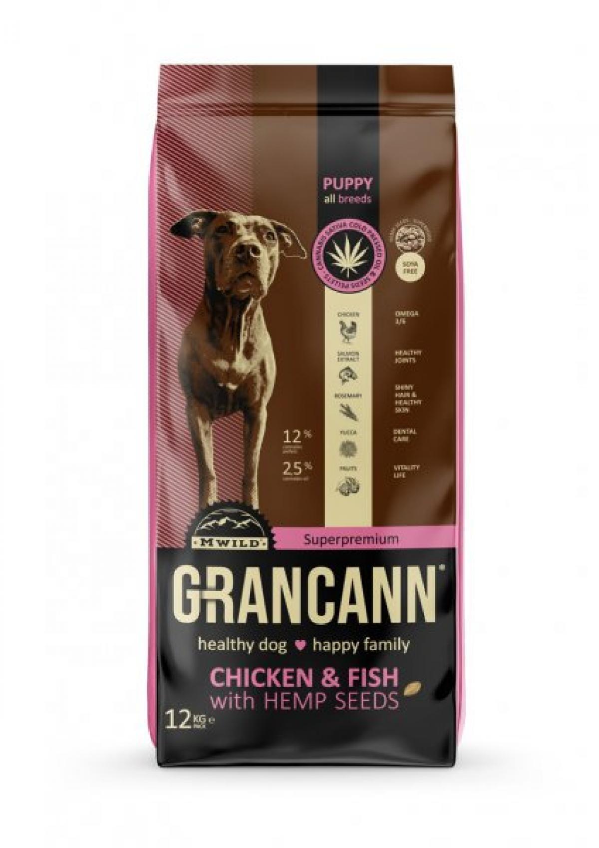 GRANCANN Puppy All Breeds Chicken+Fish 12kg