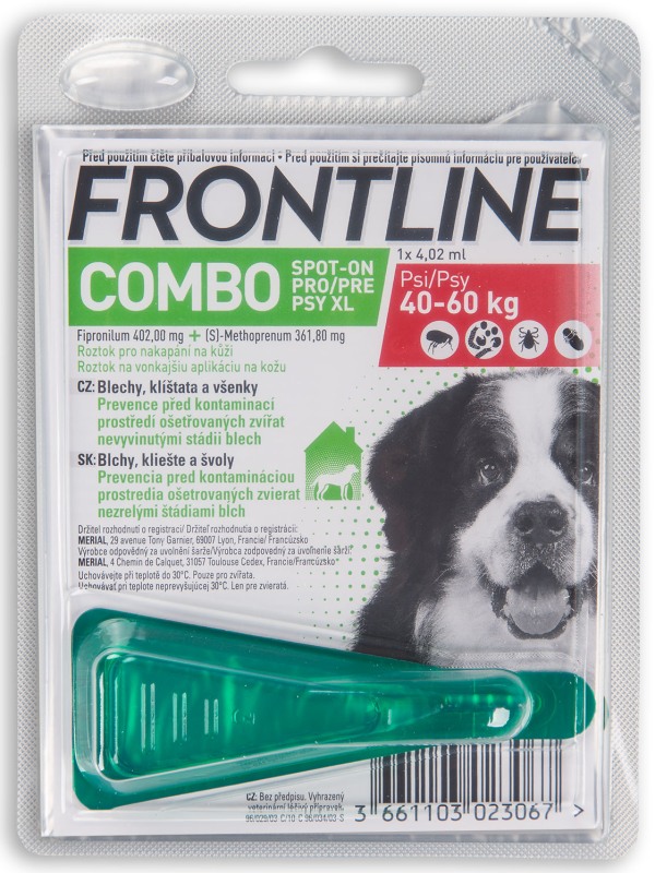 Frontline Combo dog XL 40-60kg 1x4,02ml