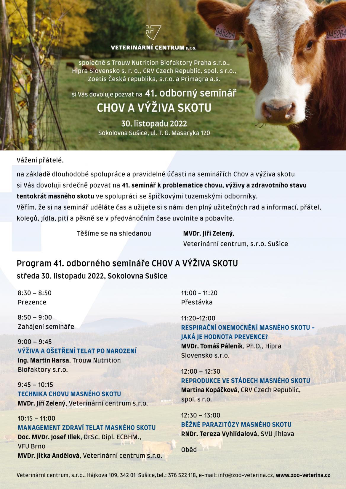 Pozvánka na 41. odborný seminář