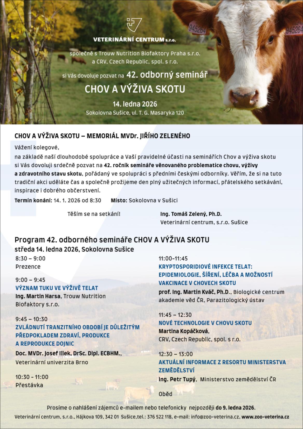 Pozvánka na 42. odborný seminář